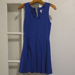 love...ady Royal Blue Sleeveless Mini Dress
